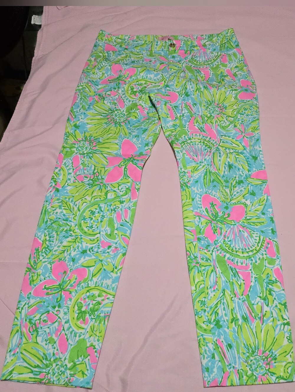 Lilly Pulitzer Coconut Jungle Ankle Pants Size 8